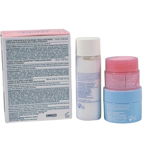 Laneige Sephora Gift Set: Cream Skin, Lip Sleeping Mask, Water Bank TRAVEL sizes - Picture 2 of 4